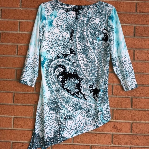 🦚CHICO’S EASY WEAR🦚ASYMMETRICAL TUNIC🦚 - Picture 2 of 7